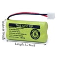 thumbnail image 2 of Batería para teléfono inalámbrico BAOBIAN BT18433/BT28433 2.4V 550mAh, 2 of 6
