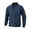 Dark Blue, variant on HAiming Men's Warm Coat Casual Solid Color Long Sleeve Stand Collar Jacket Plus Size Loose Zip up Outwear with Pocket