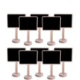 thumbnail image 1 of Mini pizarra decorativa de madera con soporte, 10 Uds., 1 of 5