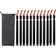 thumbnail image 1 of Toldo de tienda y clavos de tierra-negro-12 piezas + 1 * bolsa de tela MFZFUKR CPB-DE-HJJ-144-2, 1 of 5