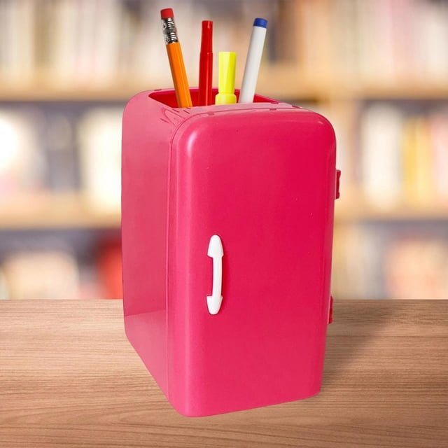 Lindo portalápices para refrigerador, portalápices de dibujos animados con cajones deslizantes para , portalápices para artículos de escritorio Rosa BLESIY Titular de la pluma