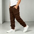 thumbnail image 6 of Edvintorg Boys Sweatpants Solid Color Casual Jogger Elastic Waisted Cuffed Athletic Pant with with Pocket Kids Clothes Size 5-14, 6 of 8