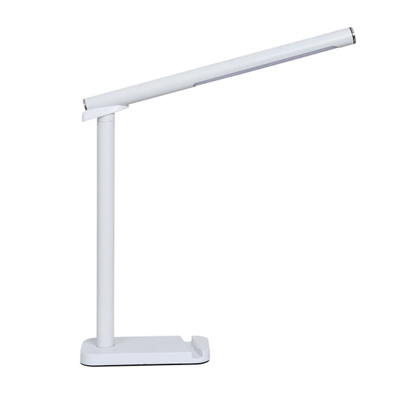LED Desk Lamp 360° Adjustable with USB Charging Port, 5 Light Modes & Dimmable Brightness for Reading, Study, Office, Craft - White