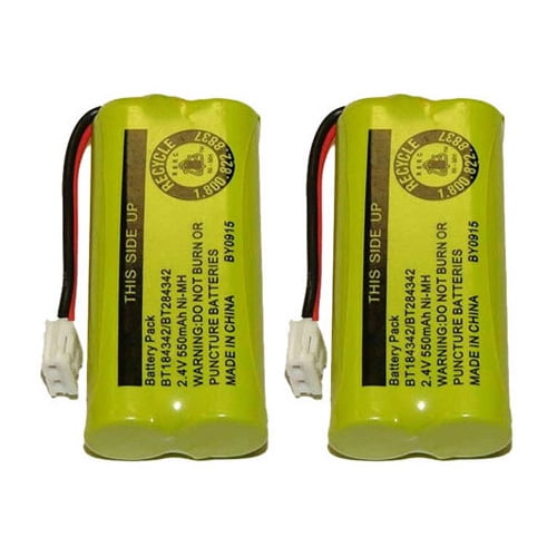 Uniden and VTech Cordless Phone Mr.Batt BT18433/BT28433 2.4V 500mAh Ni-Mh Battery Pack Compatible with BT184342/BT284342 for AT&T 
