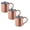 Bronze 3PCS, variant on CY5O5ee 1PCS 410ML Copper Mugs Handmade Wide Mouth Mug Cup with Comfortable Handle Straight Smooth Finish for Coffee Tea Camping Outdoor Use