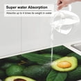 thumbnail image 5 of Cauagu Dish Drying Mat,24*18 inch Absorbent Dish Drainer Kitchen Counter,Dish Drying Pad for Countertops,Sinks,Draining Racks( Fresh Avocados), 5 of 8