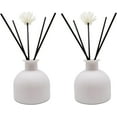 thumbnail image 1 of 2PCS Perfume Reed Diffuser Bottle,Empty Glass Container 100ml Fragrance Accessories use with Black Sticks for DIY Replacement (Matte White), 1 of 5