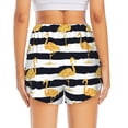 thumbnail image 2 of Lsque Gold Flamingo Printed Women's Running Shorts with Liner Pockets,Elastic Quick Dry Workout Athletic Gym Yoga Shorts,Womens High Waist Shorts-XX-Large, 2 of 9