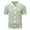 Green, variant on AZoiNM Men's Striped Knit Polo Shirt, Vintage Colorblock Short Sleeve Button Down, Lightweight Streetwear Summer Top, Straight Fit