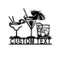 thumbnail image 4 of Custom Personalized Bar Theme Sign,Custom Bar Theme Sign,Drink Sign,Metal Family Name Sign for bar,Whiskey Decor, Martini Lover, 4 of 6