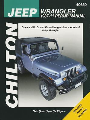 Chiltons Jeep Wrangler 1987-11 Repair Manual