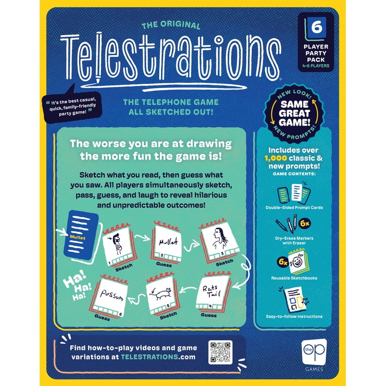 Telestrations 6-Player 2nd Edition Party Game by USAopoly photo 7