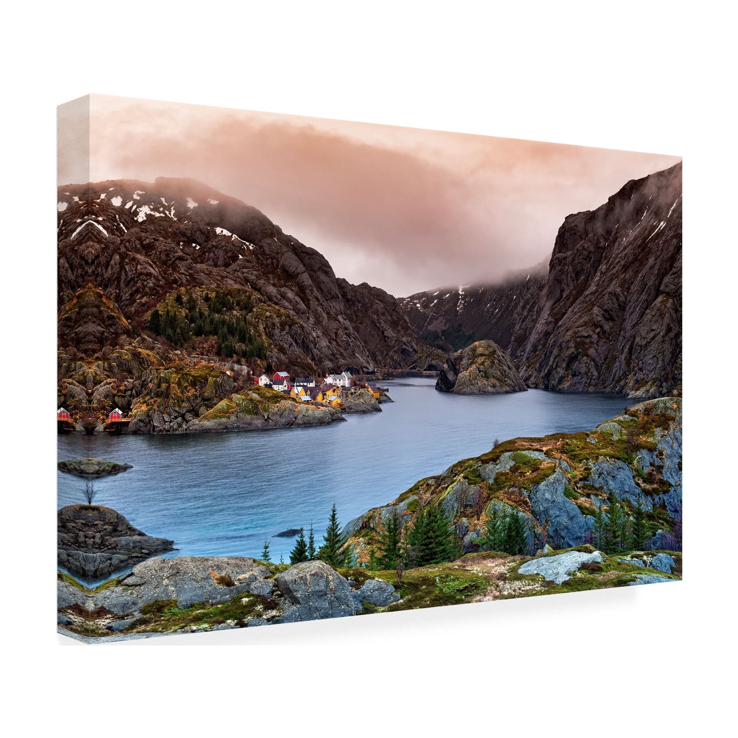 Liloni Luca 'Norwegian Village' Canvas Art