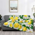 thumbnail image 2 of KLL Lemon Seamless Pattern Oil Painting Effect Print Fleece Throw Blanket, Horizontal Fleece Bedding Cute Soft Blankets Comfy Fleece Flannel Plush Home Decor for Couch & Bed-40"x30", 2 of 6