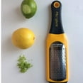 thumbnail image 2 of Microplane Artisan Fine Grater - Yellow, Stainless USA Blade - Ideal for Cheese, Citrus & Spices, 2 of 5