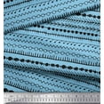thumbnail image 3 of Soimoi Blue Cotton Cambric Fabric Aztec Geometric Printed Fabric 1 Yard 56 Inch Wide, 3 of 3