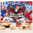 thumbnail image 4 of 10x8ft 4th of July Backdrop for Photography Independence Day Veterans American Flag Red Blue Stars Photo Backdrop Background Party Banner USA Patriotic Decor Photo Booth Studio Props Supplies, 4 of 5