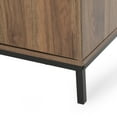 thumbnail image 3 of Joaquin Contemporary Faux Wood Cube Unit Bookcase, Walnut and Black, 3 of 12