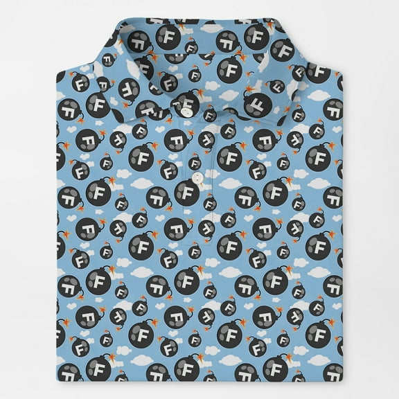 F-bombs Away Golf Polo Shirt for Men Women Casual Outdoor Sports Funny Gift