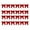 B, variant on Small Velvet Christmas Bows 24 Pcs 3.15x3.17 Inch Mini Red Velvet Bows for Christmas Tree Wreath Gift Wrapping Crafts Wedding Party Treat Bags Home Decorations