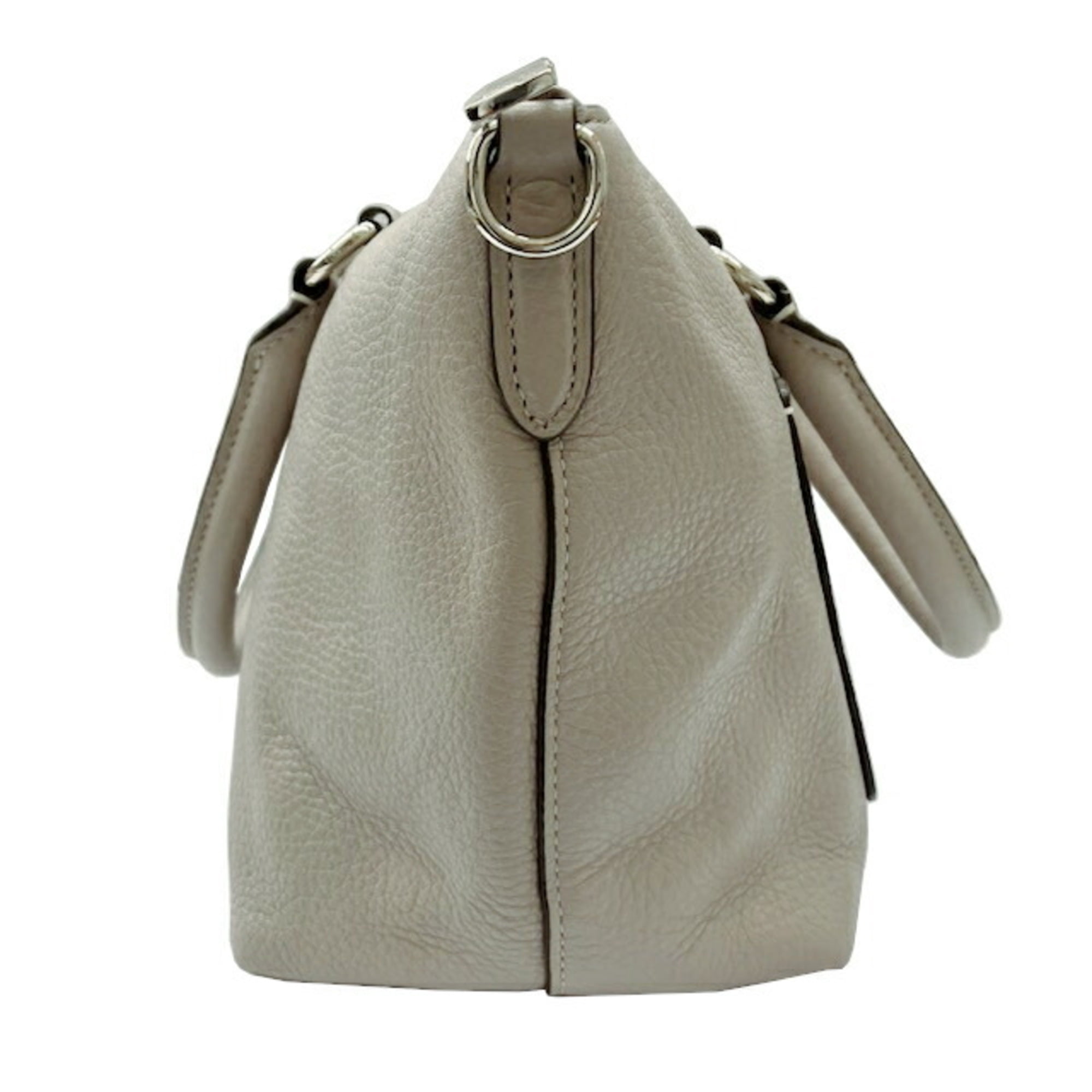 Pre-Owned COACH Mini Emma Satchel Bag F31466 Grey Leather Handbag