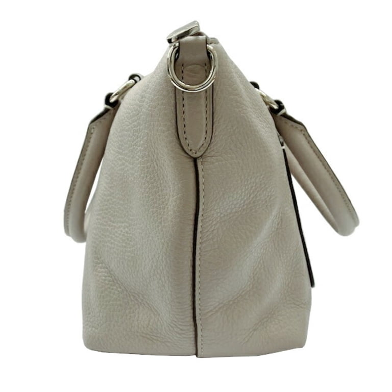 Pre-Owned COACH Mini Emma Satchel Bag F31466 Grey Leather Handbag Pre-Owned COACH Mini Emma Satchel Bag F31466 Grey Leather Handbag