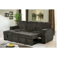 thumbnail image 3 of Furniture of America Tufted Chenille Chris Sectional, Dark Gray, 3 of 4
