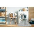 thumbnail image 2 of Ahgly Company Machine Washable Indoor Rectangle Transitional White Smoke Area Rugs, 5' x 7', 2 of 7