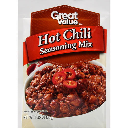 Samme Bordenden social Great Value Hot Chili Seasoning Mix, 1.25 oz - Walmart.com