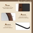 thumbnail image 6 of Antok 71"x32" Arched Full Length Mirror with Stand, Standing Floor Mirror with Solid Wooden Frame Full Body Mirror, Vintage Walnut, 6 of 7