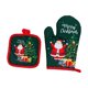 thumbnail image 2 of Ganfancp Santa Claus Guantes Aislantes y Almohadillas Aislantes Juego Aislante de Cocina Guantes Aislantes de Franela para Horno Almohadillas Aislantes Adornos para El Árbol de Navidad con Cordón de, 2 of 6