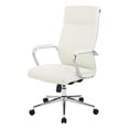 thumbnail image 2 of High Back Manager's Chair with Dillon Snow White Fabric and Chrome Base, 2 of 9
