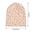 thumbnail image 5 of Beanie Hats for Men and Women, Modern Animal Spots Yellow Patterns Adult Unisex Knit Hat Winter Warm Skull Cap, 5 of 7