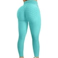 thumbnail image 2 of mujer burbuja levantamiento de cadera ejercicio fitness correr cintura alta pantalones de yoga menta verde / m, 2 of 5