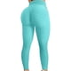 thumbnail image 2 of Pantalones de yoga de cintura alta para mujer, levantamiento de cadera, ejercicio, fitness, correr, verde menta/s, 2 of 5