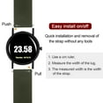 thumbnail image 5 of Uxcell Silicone Watch Band Quick Release Soft Rubber Watch Strap Green/Black 21mm, 5 of 7