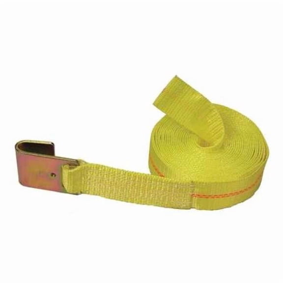 Lift-All Tie Down Strap,Flat-Hook,Yellow NT20SPEC