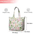 thumbnail image 4 of Pioneer Flower Floral Print Pattern Travel Tote Bags for Women Carry On,Large Weekender Bags for Women Travel,Multi Functional Duffle Bag for Work,Shopping,Sports, 4 of 5