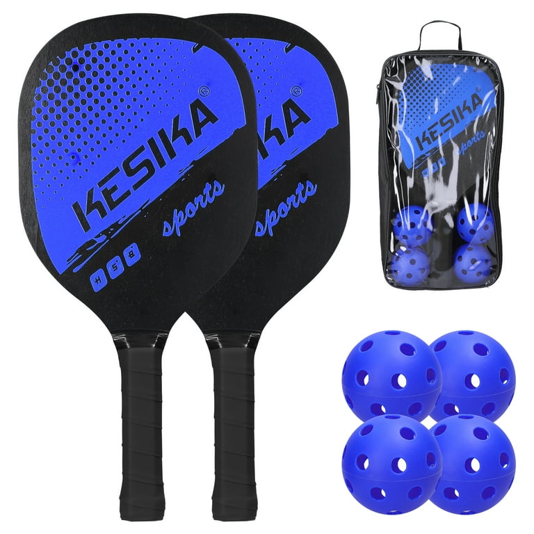 Squash Racquets Professional Pickleball Paddles Set Of 2 Rackets With 4  Balls Carry Bag With Comfort Grip Wood For Indoor Outdoor Women Sports  230621 From Wai05, $21.56