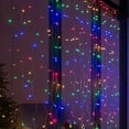 thumbnail image 6 of Dazzle Bright 300 LED Curtain String Lights, Christmas Fairy Lights for Bedroom with 8 Lighting Modes, Connectable Waterproof Window Lights Party Wedding Garden Wall Decor, Warm White, 6 of 10