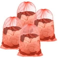 thumbnail image 1 of Bolsas de Malla 24x36 IN con Cordón [4PCS] - Forro de Lavandería Grande y Duradero - [Naranja] Bolsas de Malla, 1 of 6