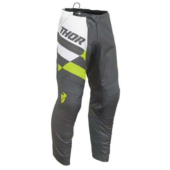 Thor 2024 Sector Checker Offroad Motocross Dirt Bike Pant - Gray/Acid - 28