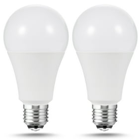 3 Way Led Light Bulbs 50-100-150W Equivalent Daylight White 5000K E26 Medium Base 600lm-1250lm-1850lm, 2 Pack