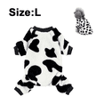 thumbnail image 2 of Cute Cows Pet Dog Clothes Cozy Velvet Winter Pijama Jacket Mono para perros pequeños Adepaton Ropa para Perro, 2 of 5
