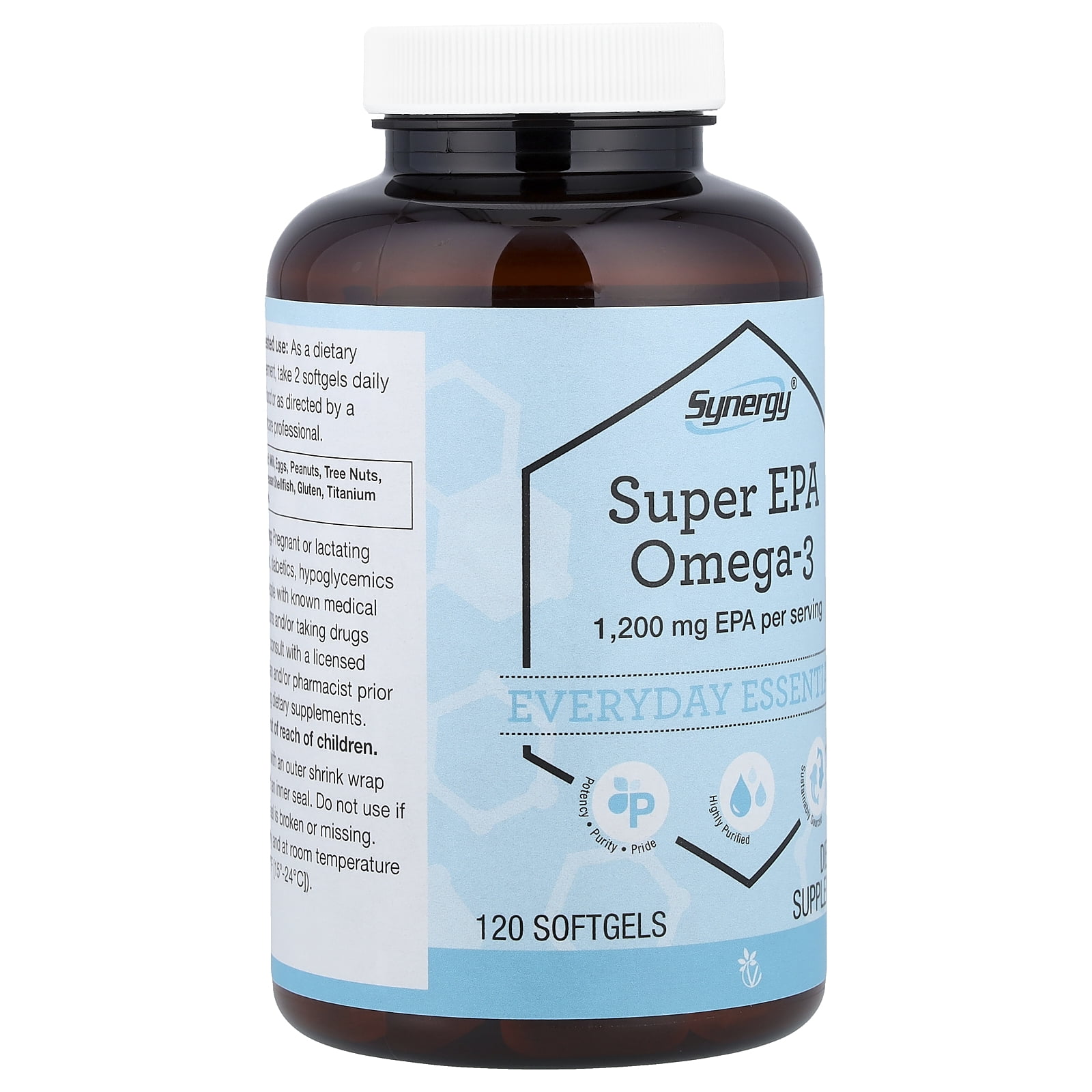 Vitacost Synergy®, Super EPA Omega-3, 120 Softgels