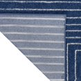 thumbnail image 4 of Calvin Klein  Balance Abstract Geometric Linear Area Rug 7' 10" x 9' 10" - Navy/Ivory, 4 of 5