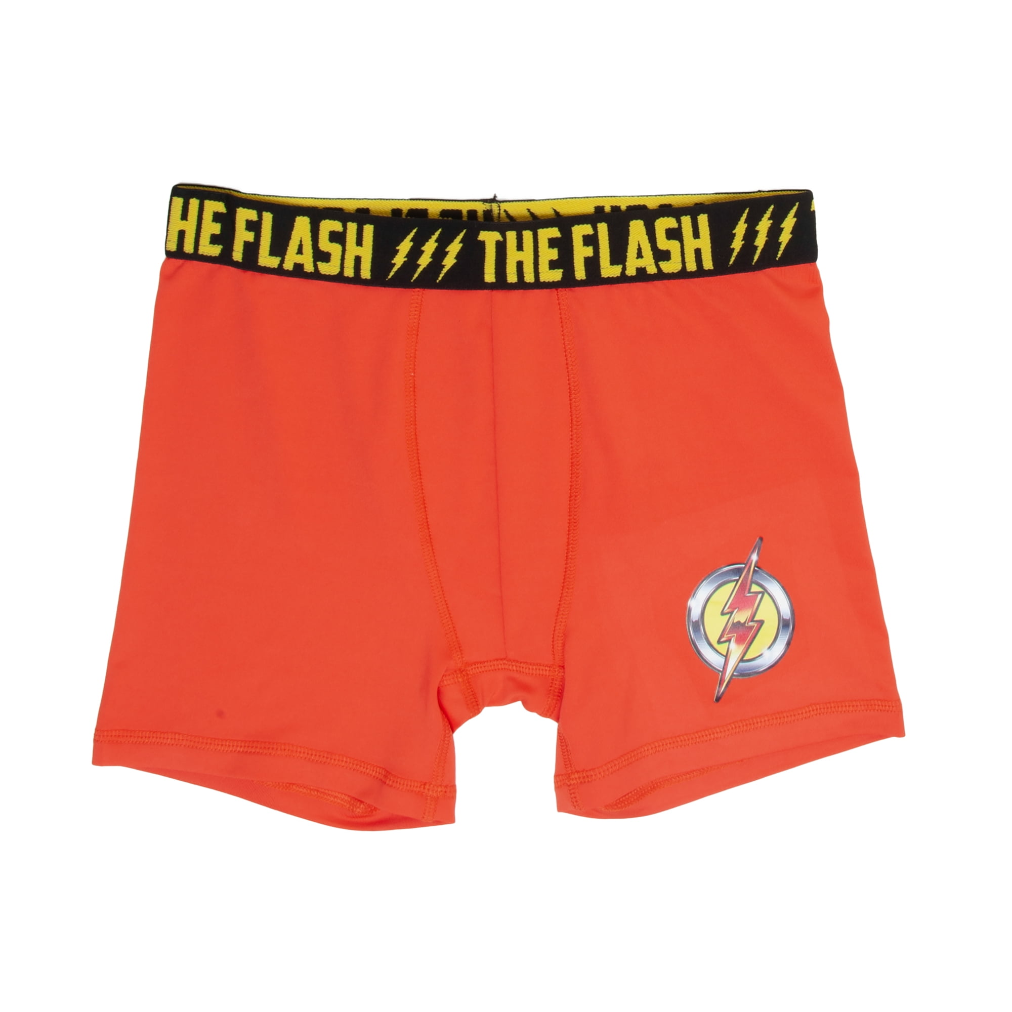 DC Comics The Flash, Boys Underwear, 3 Pack Boxer Briefs (Little Boys & Big Boys)