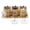 Gold, variant on 4 Pack Tea Coffee Sugar Container Set with Crushed Diamond Tray, Decorative Kitchen Canisters with Lid, Bling Glass Snacks Containers Jar Storage,Gold