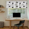 thumbnail image 5 of Rooster Farmhouse Black Tier Curtains 24 Inch Length, Farm Animals Simple Modern Cafe Short Curtains for Bathroom Over Sink, Small Kitchen Curtain Light Filtering Tiered Drapes 2 Panels 27.5"Wx24"L, 5 of 8