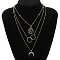 thumbnail image 1 of lionlar Collier Papillon Pendentif Multicouche Délicat Collier Ras du Cou Multicouche Doré, 1 of 4